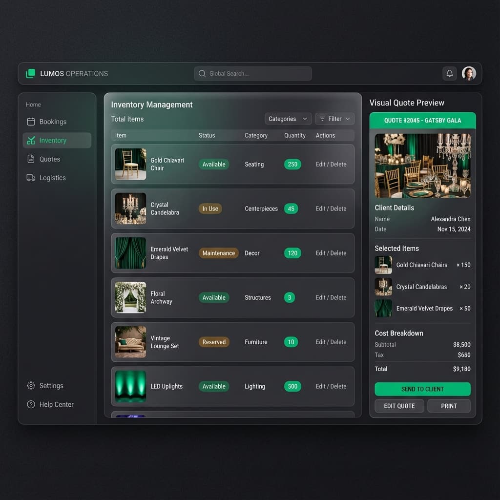 EcoDecor Dashboard Mockup